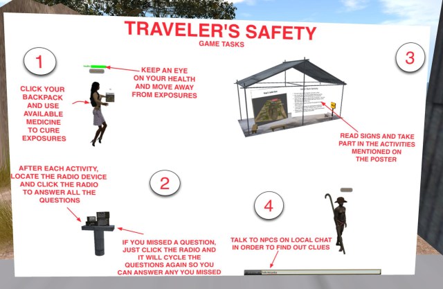 Immersive Learning on the East Africa Traveler Safety Simulation